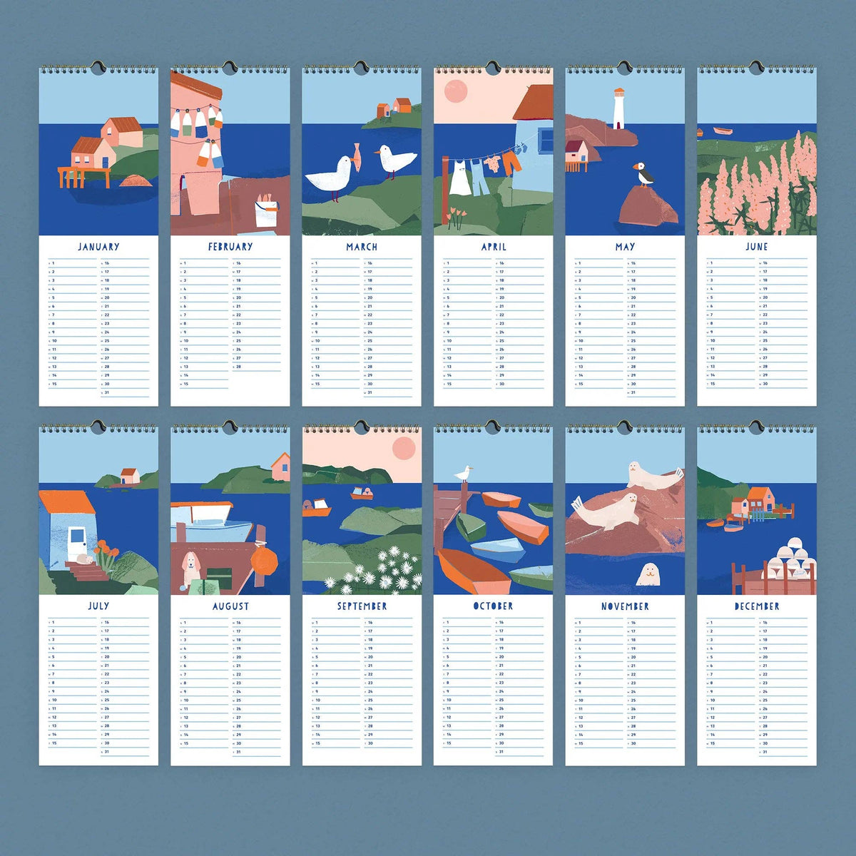 Fishing Villages - 2027 Wall Calendar
