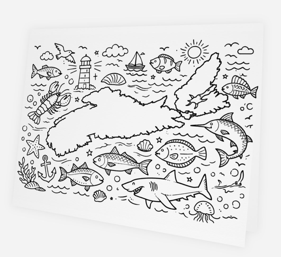 Nova Scotia - Doodle Card
