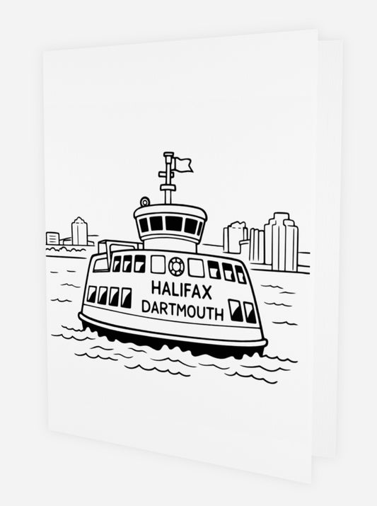 Alderney Ferry - Doodle Card