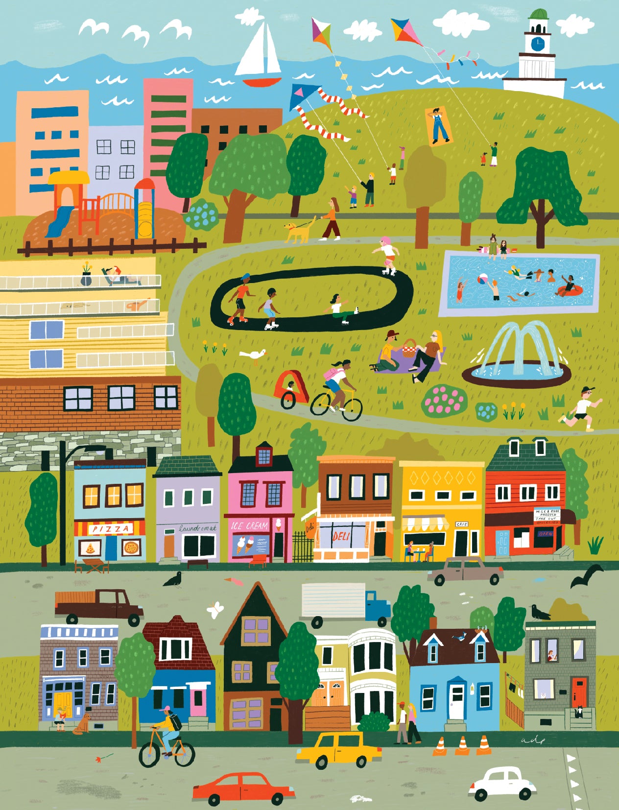 City of Halifax Illustration - Postcard