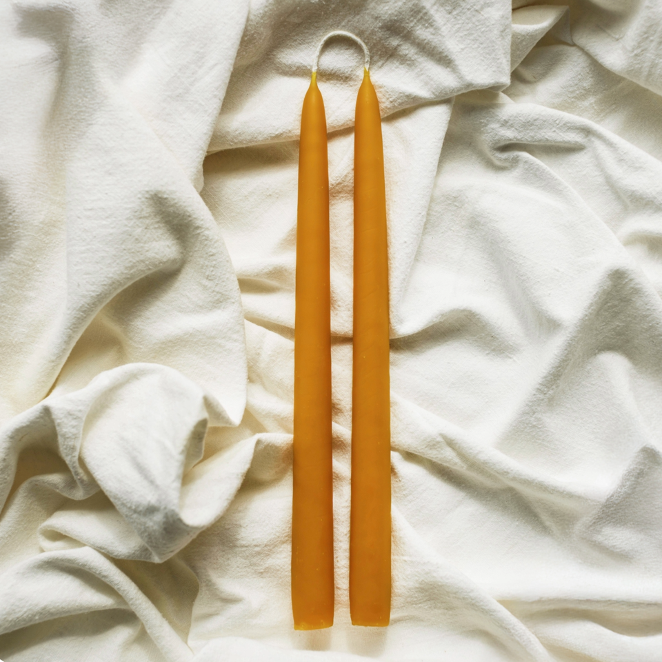 Beeswax Everyday Taper Candle Set - 12"