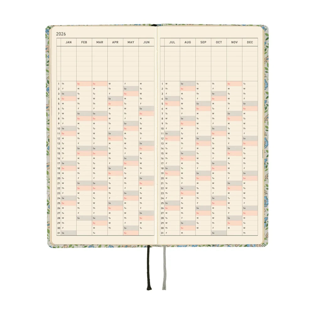 Shirt Fabric, Foggy Plaid - Hobonichi Techo 2026 Weeks
