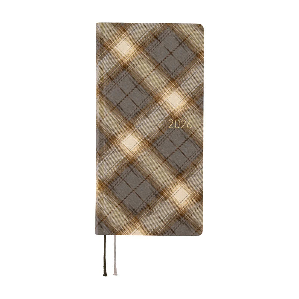 Shirt Fabric, Foggy Plaid - Hobonichi Techo 2026 Weeks