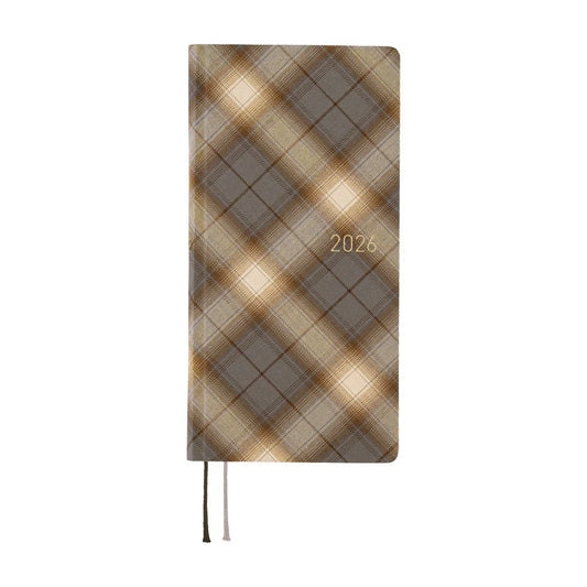 Shirt Fabric, Foggy Plaid - Hobonichi Techo 2026 Weeks